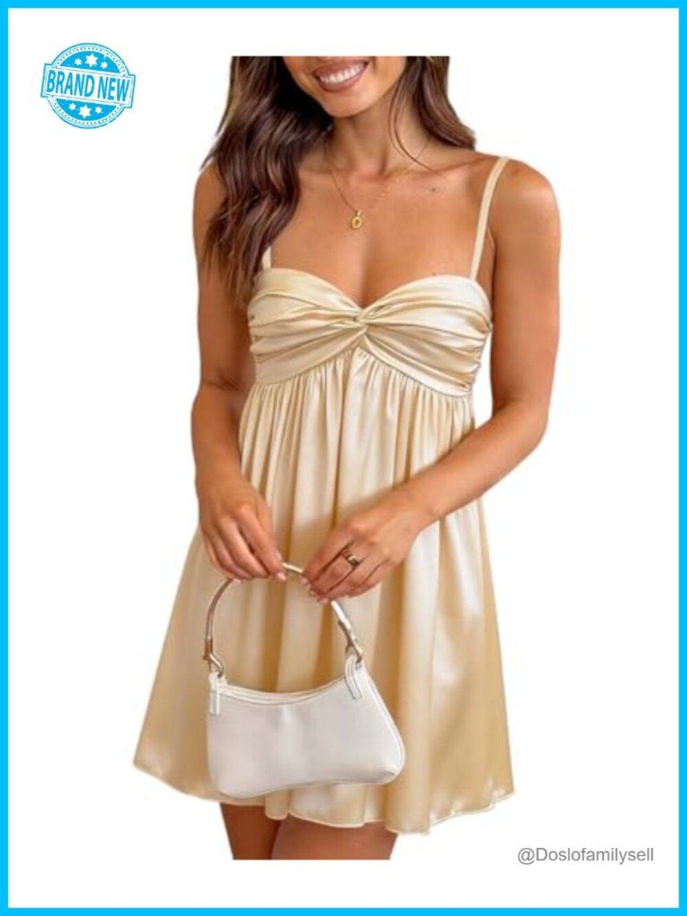 Satin Mini Dress Sweetheart Spaghetti Strap A-Line Pleated Party Homecoming